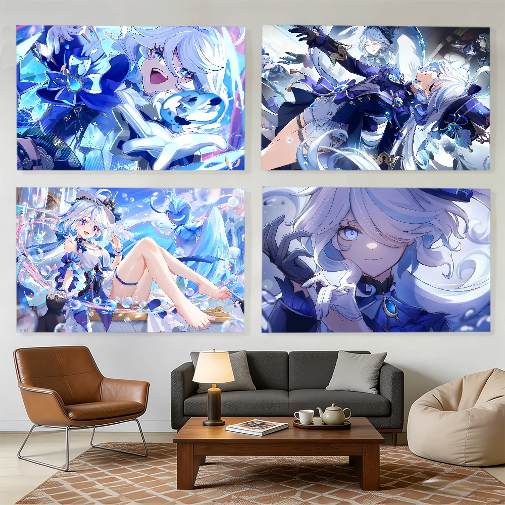 Game Furina Genshin Impact flag Decorative Banners Suitable For Outdoor Camping Family Parties And Garden Walls Gift
