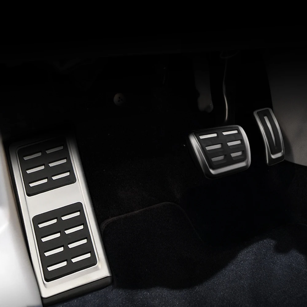 Edelstahl Auto Fuß Kraftstoff Pedal Bremse Kupplung Pedale Abdeckung für Volkswagen VW Golf 7 GTI MK7 für Skoda Octavia A7 Zubehör – Detail 5