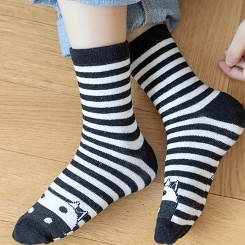 جوارب للكاحل للأطفال، جوارب قطنية قابلة للتنفس، جوارب بنمط كرتوني للأطفال الرضع