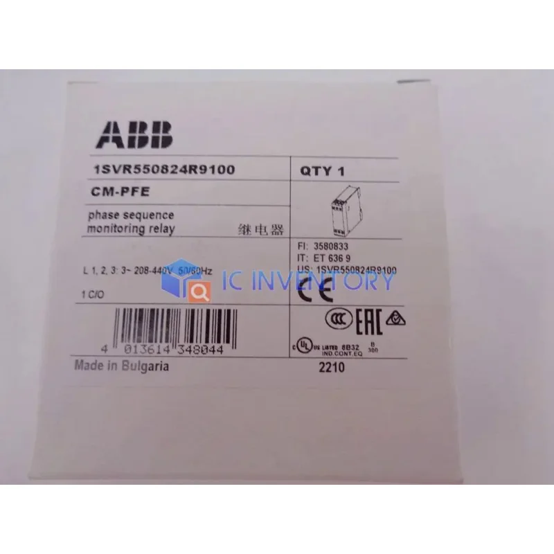 

1PCS New ABB CM-PFE 208-440VAC IN BOX # YH