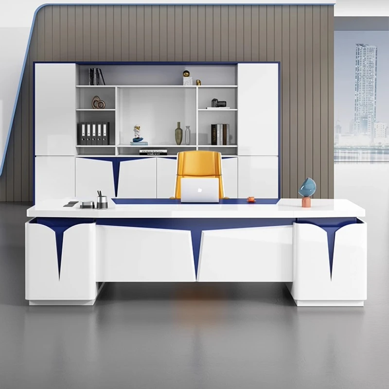 #Luxury  Nordic L Shape boss desk female president Office Desks With Drawers Home OfficeWriting Desk Modern Computer Desks Gamer