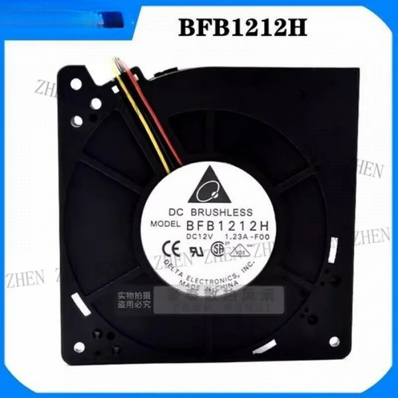 Y BFB1212H 12032 DC12V 1.23A 12CM 3-Wire Ball Turbo Cooling Fan