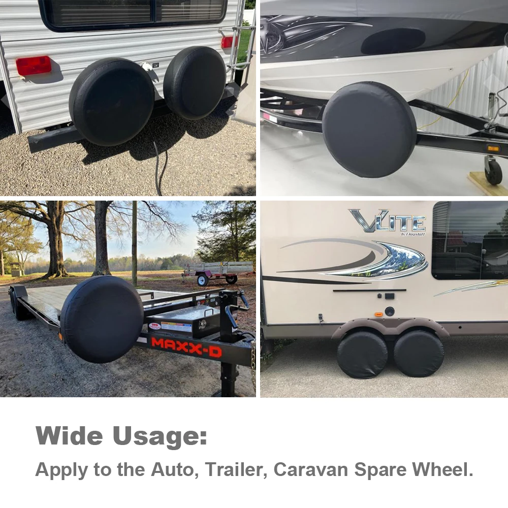 Moonet Universal Spare Tire PVC Leather Cover 12\