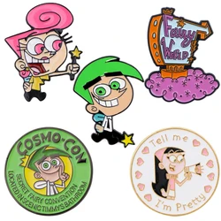 Fairy World Enamel Pin Cartoon Brooch Pines Lapel Pins Badge on Backpack Costume Accessories Anime Jewelry Gifts for Friends