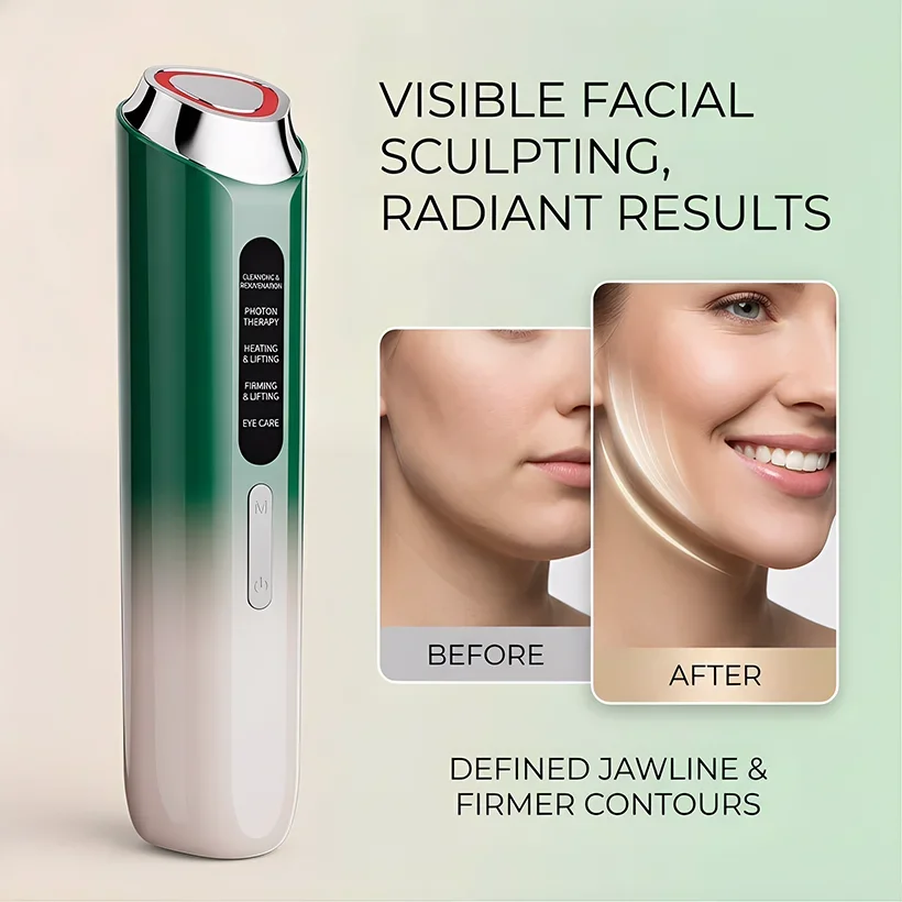 

Household Beauty Instrument Face Lifting Firming Facial Massage Introducer Tool for Skin Tightening And Wrinkle Reduction