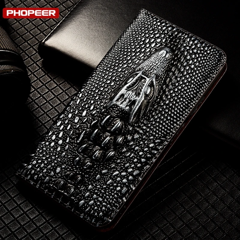 Etui z magnetycznym zamknięciem z prawdziwej skóry do telefonów Huawei Honor 600 500 400 300 200 Pro Ultra, Honor 90 100 Lite SE 70 80 Pro