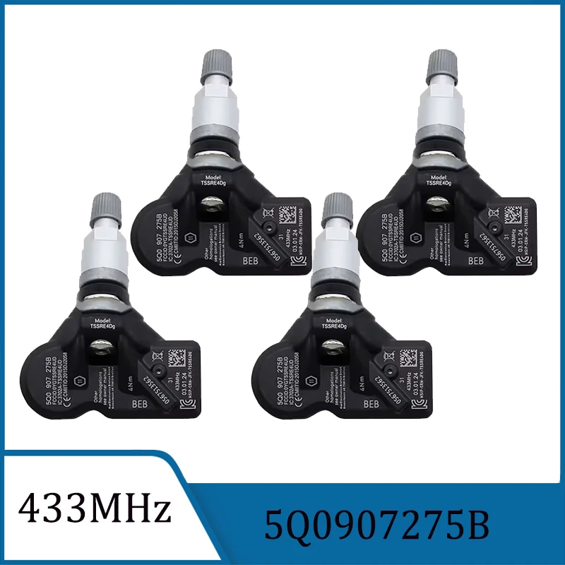 

5Q0907275B Tire Pressure Sensor For 2014-2020 Audi A3 A4 A5 A6 A7 A8 Q2 Q5 6 Q7 Q8 RS3 RS5 S7 433MHz TPMS 5Q0907275 9A790727502
