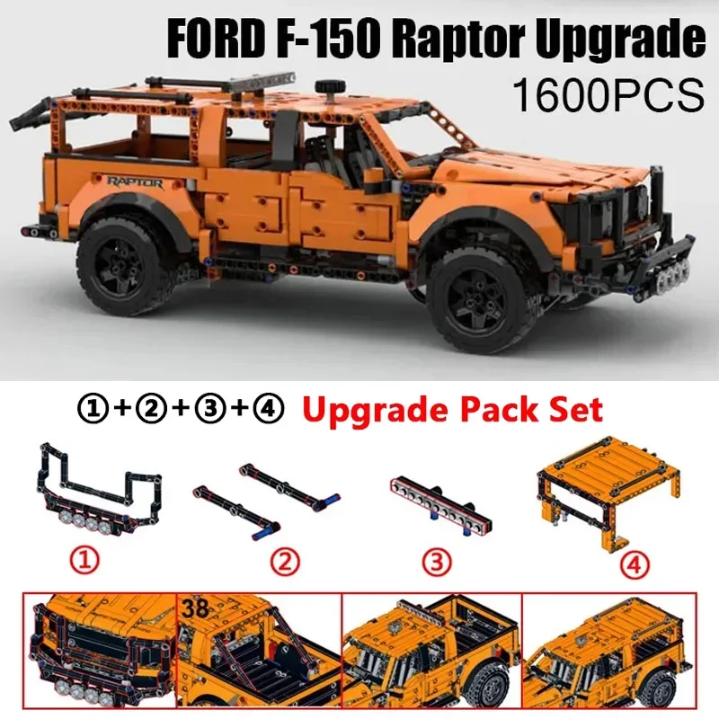 NEW Technical F-150 Raptor Pickup Version Upgrade Cars Building Blocks Assemble Bricks DIY Model Toys Modified from 42126