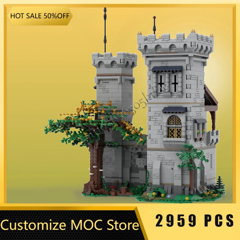 2959 PCS MOC Medieval Modular One Third Castle Model Building Blocks DIY Creative Assembly Bricks Toys Children Christmas Gifts
