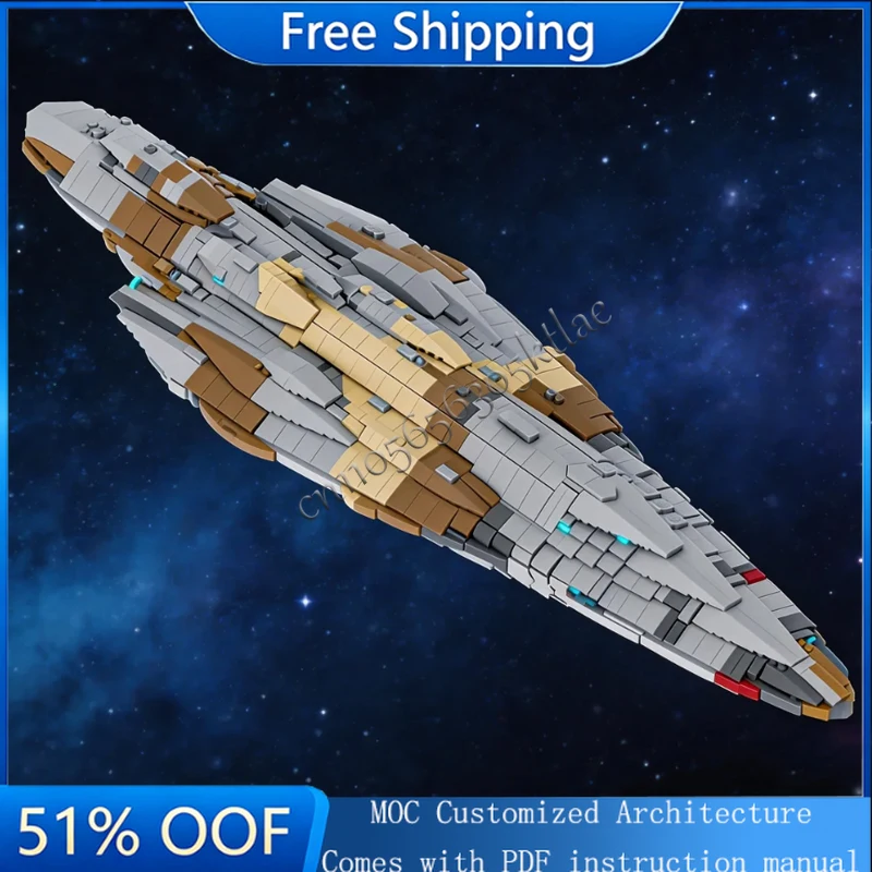 

2605 деталей, 80-моторный тяжелый боевой крейсер Tiger Variant MOC, модель из строительных блоков, детский конструктор, игрушка для самостоятельной сборки, подарок на день рождения