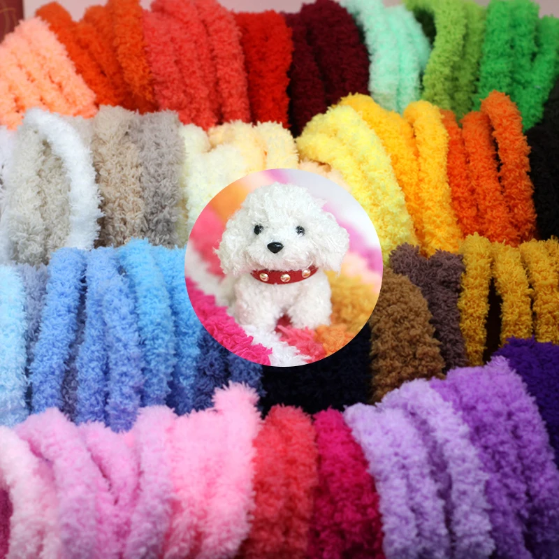 1M Plush Twisting Sticks DIY Crafts Artificial Animal Plush Thick Thread Colour Miniature Ornaments Model Making Decor Supplies