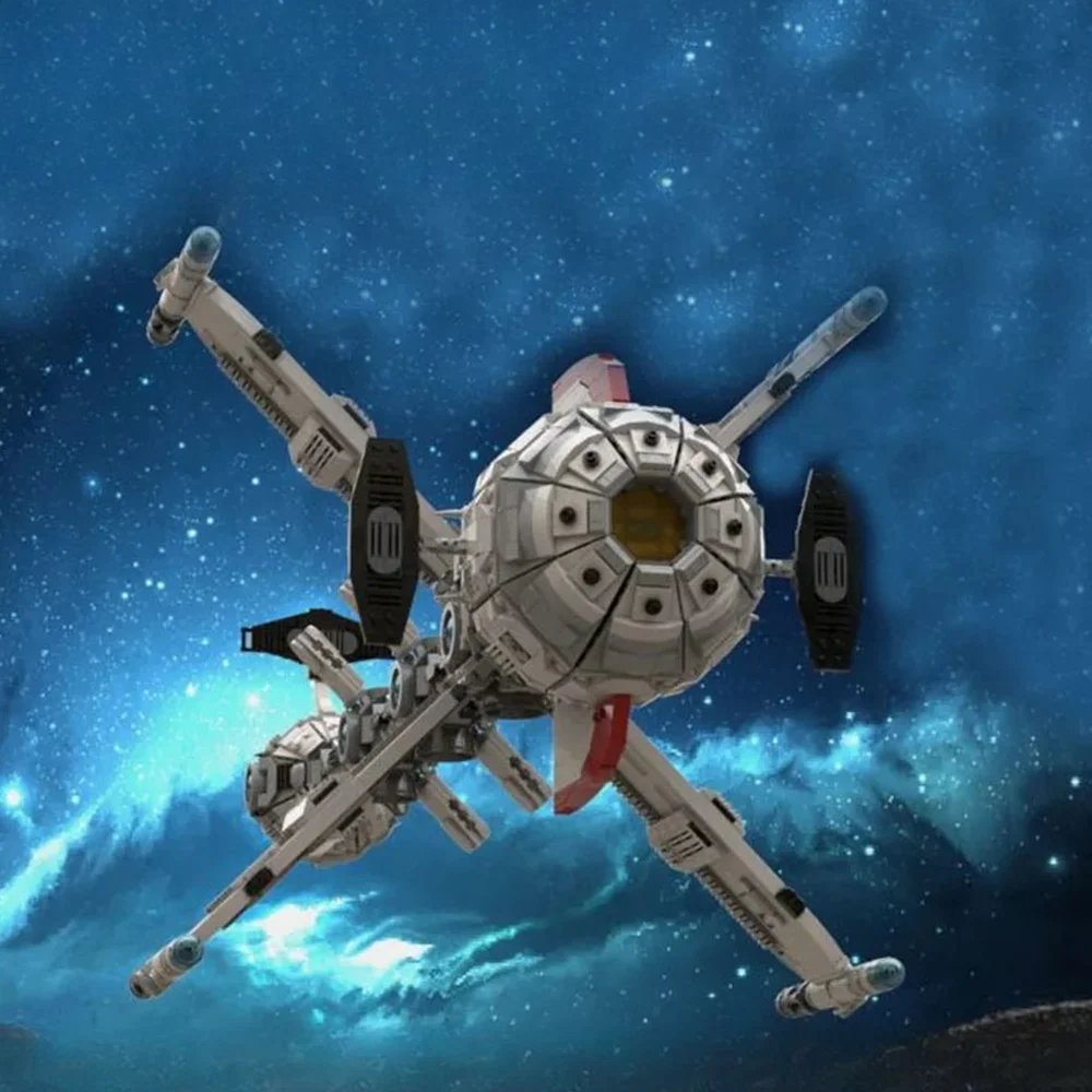 

Модель космического корабля MOC Comet, строительные блоки, космические коммандос, корабль H, собранные кирпичи, космический дисплей, головоломка «сделай сам», рождественская игрушка, подарок для детей