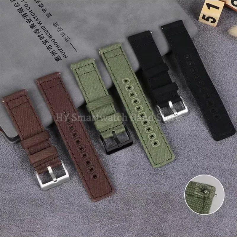 Cinturino in tela intrecciata da 18mm 20mm 22mm per Samsung Galaxy Watch 3/4/5/6 40mm 44mm Classico 46/42mm Bracciale a sgancio rapido per Seiko