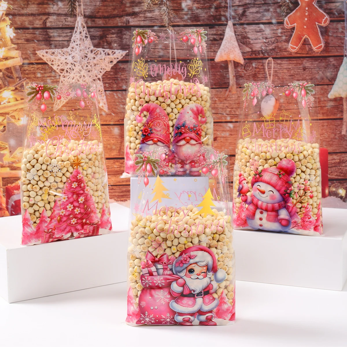 أكياس هدايا عيد الميلاد عيد ميلاد سعيد زينة للمنزل 2025 نافيداد ناتال عيد الميلاد زخرفة الحلوى كوكي أكياس يدوية السنة الجديدة 2026 #3