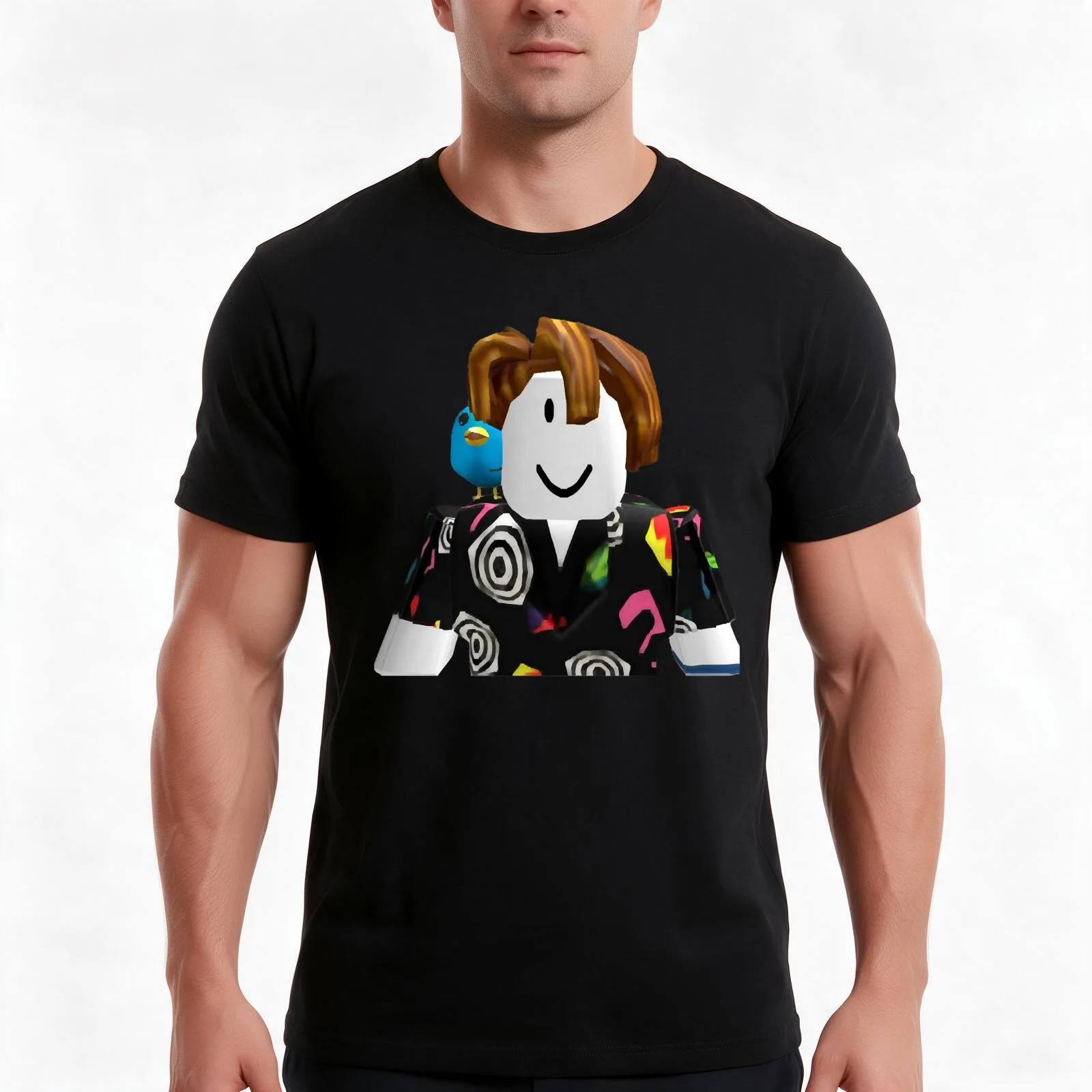 Pet Simulator X Code T-Shirt, Summer Casual Cotton Tee, Oversized Streetwear Tops, Vintage Graphic Print, Loose Fit Short Sleeve