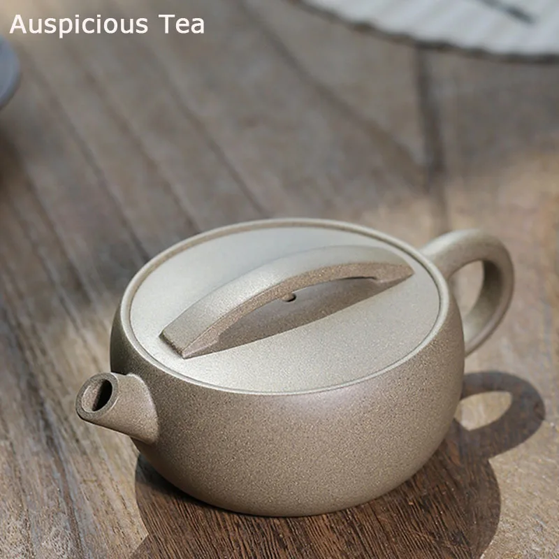 

150ml Authentic Yixing Raw Ore Cyan Lime Mud Zisha Teapot Handmade Home Kung Fu Tea Set Tea Ceremony Accessories Drinkware Gift