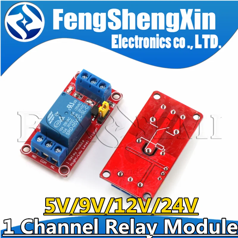 5V9V12V24V 1 Channel Relay Module Board Shield with optocoupler Support High and Low Level Trigger