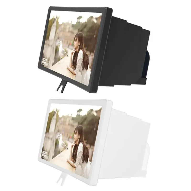 

3D HD Screen Magnifier for All Mobile Phones Magnifying Projector Screen Magnifier with Telescopic Stand for Movie Video
