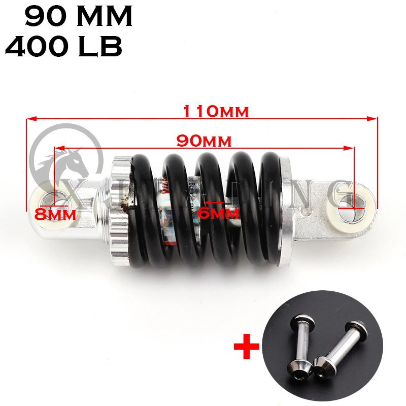 NONE 90/100/115/125/150/170/180/190/200/215MM Hinterradaufhängung Schock für 47cc49CC Super Minimoto ATV Elektroroller Mini Pocket Bike 5