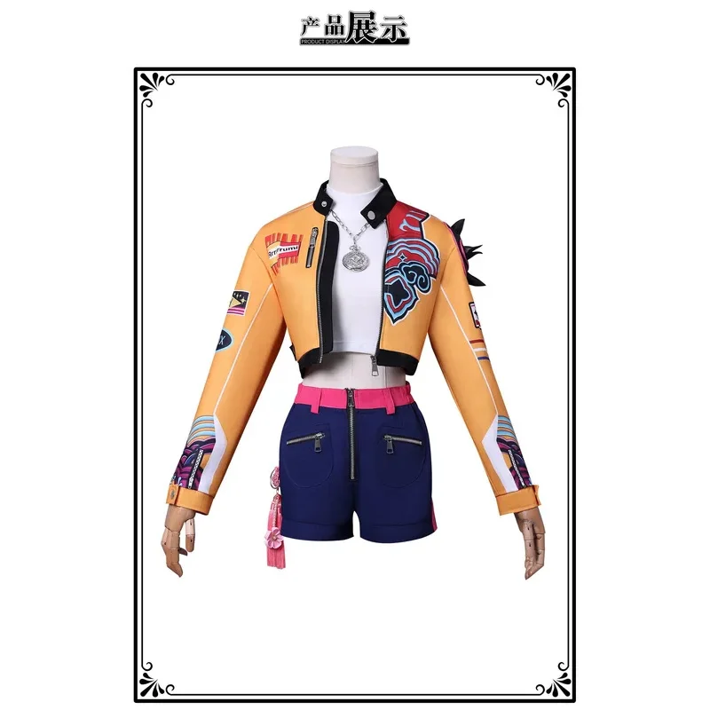 CSP1 en STOCK KPop Demon Hunters disfraz de Cosplay Rumi conjunto completo uniformes trajes de Cosplay Rumi HUNTR/X disfraz de Cosplay Rumi @ 1