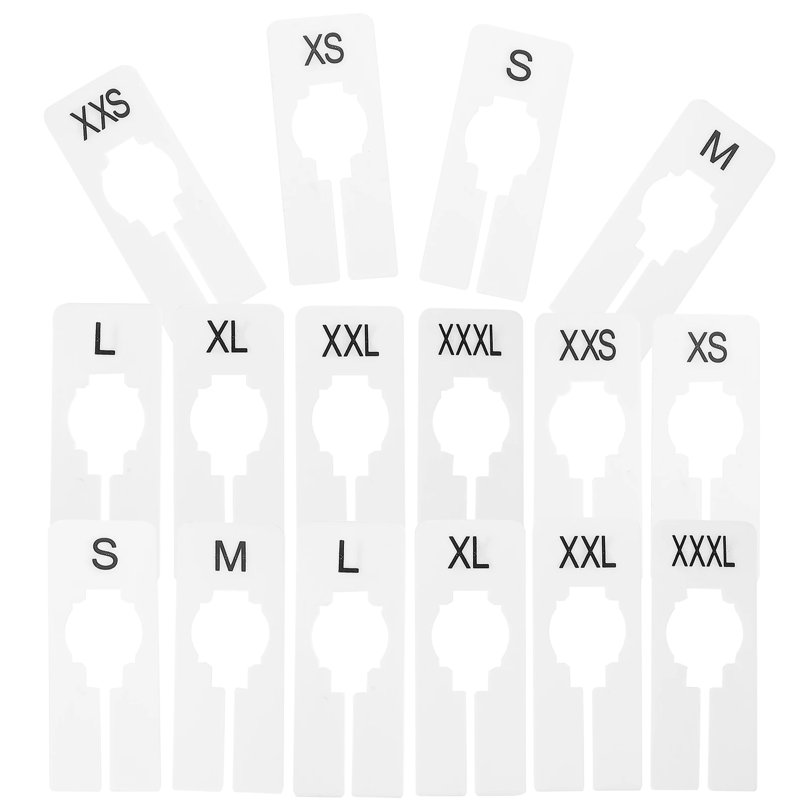 

16pcs Clothing Plastic Closet Dividers Clear Size Markings Easy To Use Home Organization Closet Organizers Plastic