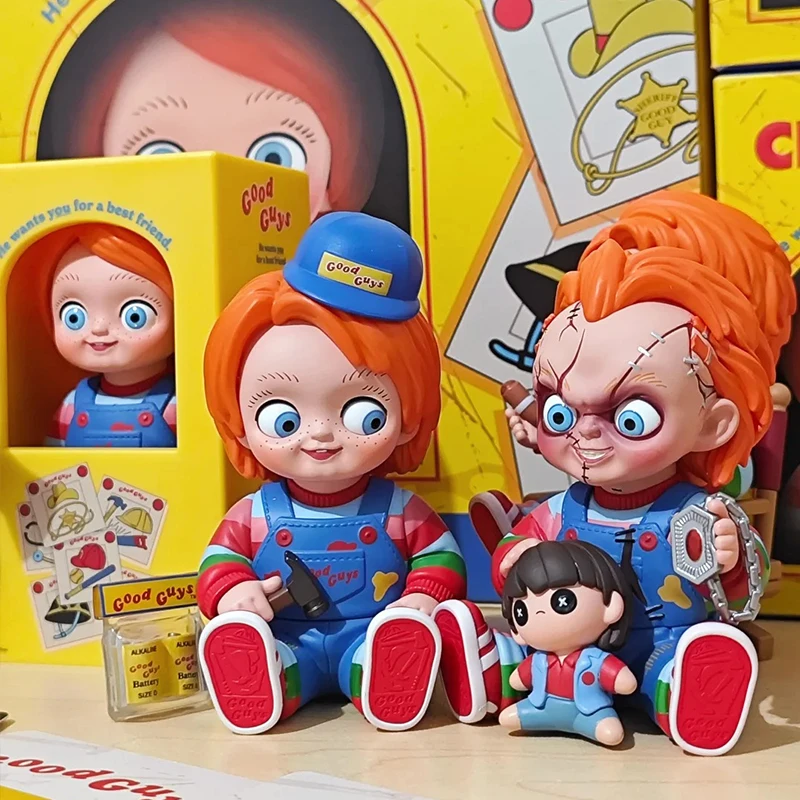 

POP MART Chucky Ghost Return Series Mystery Box Blind Box Ornament Halloween Gifts Toys Handheld Anime Action Figure Collections
