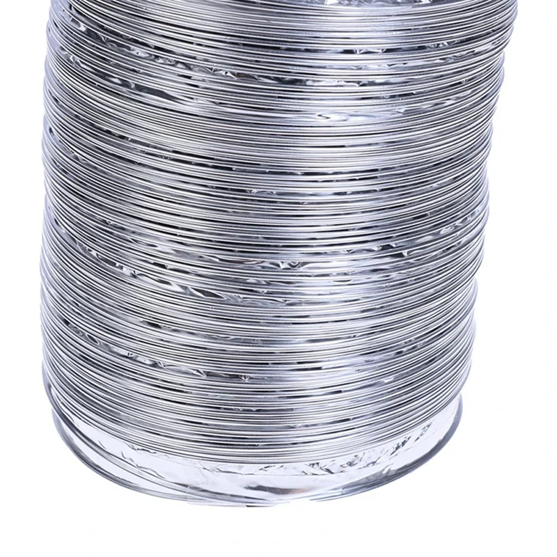 New 4 Inch 100Mm Ventilation Pipe PVC Aluminum Tube Air Ventilation Pipe Hose Flexible Exhaust Duct 1.5M Air System Vent