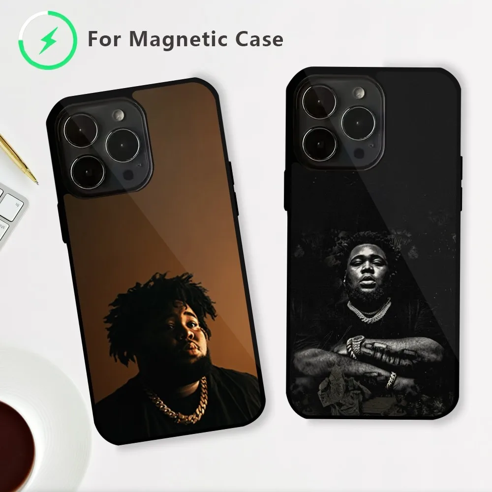 Rapper Rod Wave Nostalgia Phone Case For iPhone 15 14 13 12 Mini Pro Max Plus Magnetic Attraction Shell