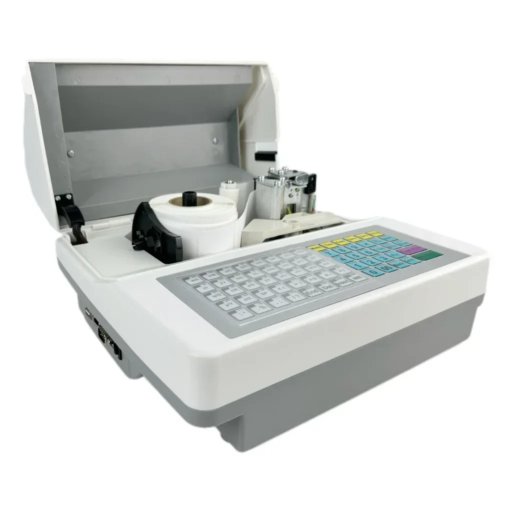 Barcode label printing indicator platform, scale ticket printing indicator