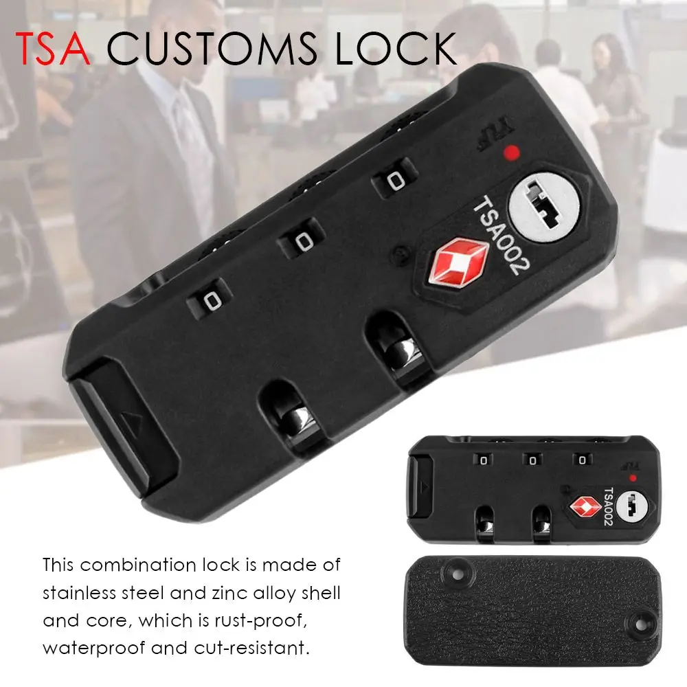 Hot TSA Customs Password Lock Multi-purpose Weatherproof 3-digit Combination Lock For Luggage Suitcase Anti-Theft Code Padlock