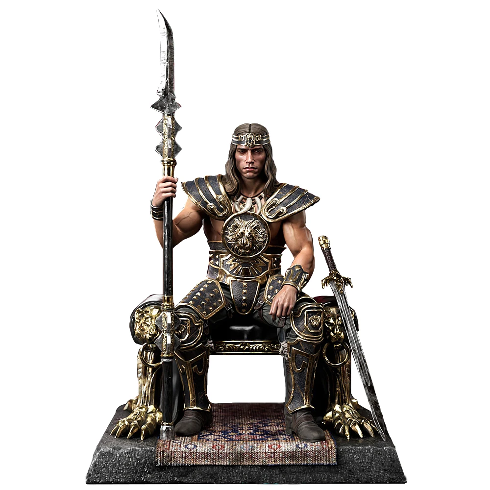 Warrior Fantasy Model Kit 1/16 Scale Resin & PVC Unpainted - DIY Customizable Sculpture for Tabletop Gaming & Painting A854