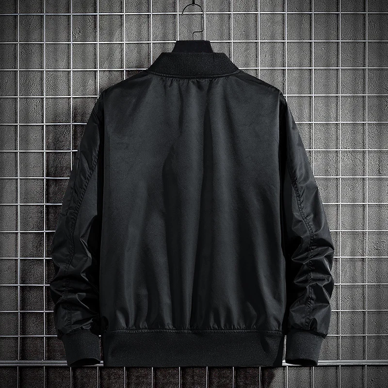 Trendy Pilot Jacket Men's motorcycle Cargo Coat Spring and Autumn New Loose fitting Top Baseball Jersey Plus size 7XL 8XL 9XL