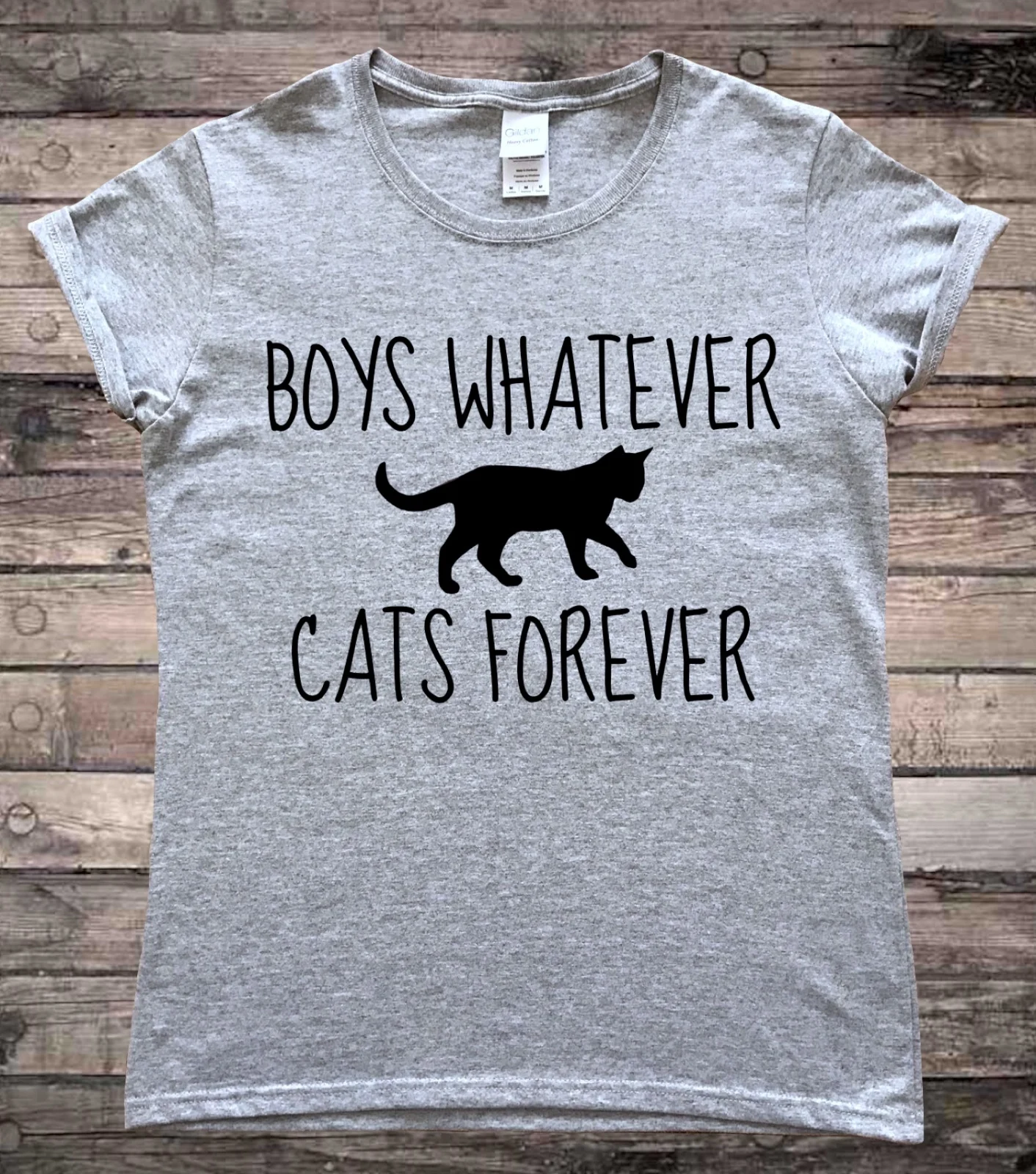 Boys Whatever Cats Forever Cat Lover T-Shirt