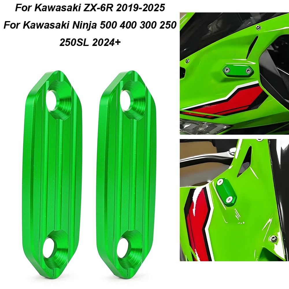 

Motorcycle Mirror Hole CapFor Kawasaki ZX-6R 2019-2025 Ninja 500 400 300 250 250SL Ninja500 Rearview Mounts Decorative Cover
