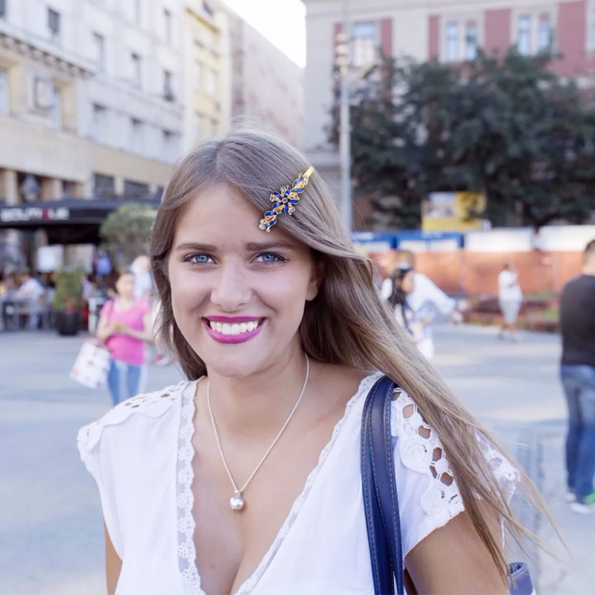 

2 пары заколок для волос из сплава для женщин и девочек, декоративные заколки с цветами, модные изысканные украшения для волос, легкие аксессуары