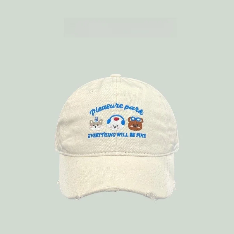 visvim-ennio-collaborative-edition-cute-animal-embroidery-bucket-hat-for-women-spring-season-fashion-accessory