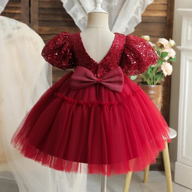 Peuter Baby Doop Jurken 3 2 1 Jaar Verjaardag Jurk Voor Baby Meisje Kleding Prinses Jurken Feestjurk Tutu Gown vestidos AliExpress