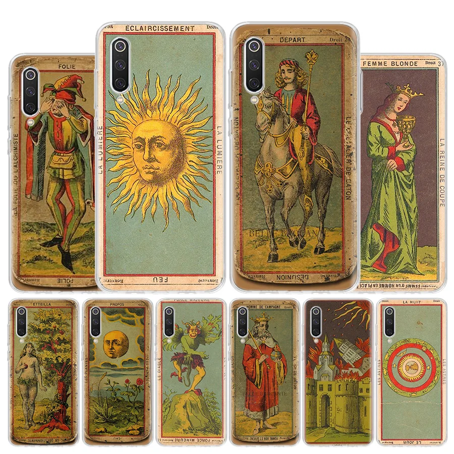 Tarot Cards Reading Cover Phone Case For Xiaomi Redmi Note 13 12 12S 11 11S 10 10S 9 9S 11T 11E Pro Plus 8 8T 7 + Coque Cover Fo