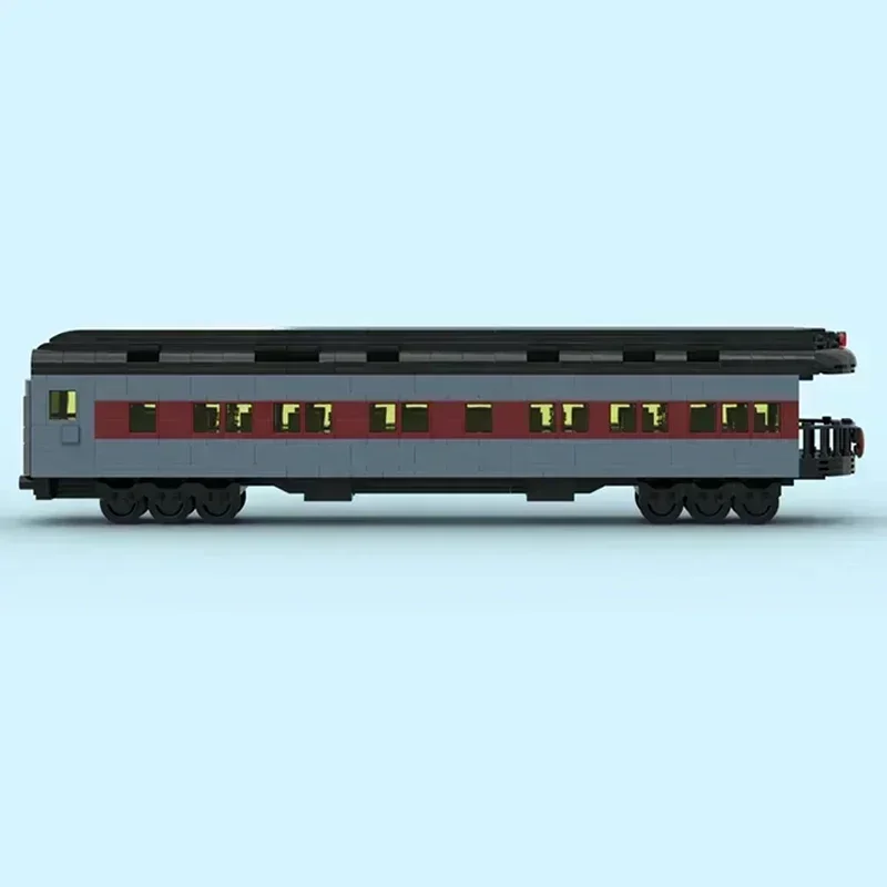 Moc Bouwstenen Stadsautomodel De Polar Express Trein Technologie Modulaire Blokken Geschenken Kerst Speelgoed DIY Sets Montage
