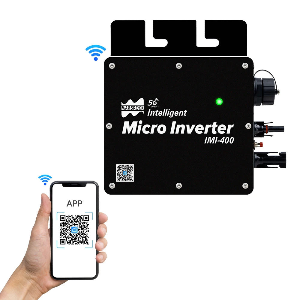 400W 22-50VDC MPPT Solar Grid Connected Micro Inverter With WiFi Intelligent , 120V (80-160VAC) 230V (/180-280VAC) New Inverter