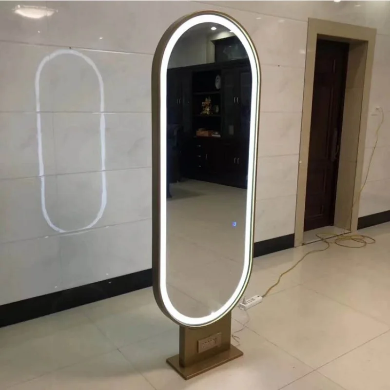 Hairdressing Shop Online Red Light Single sided Hair Dressing Mirror Barber Shop Double sided Hair Dressing Mirror Table Single