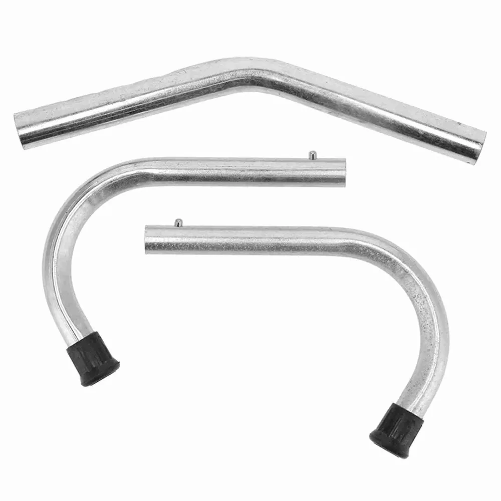 1 Set of 3 Galvanized Pipe Anti-Kicking Stick Adjustable Length Plastic Cow Anti-Kick Device Porous Design Quick Operation