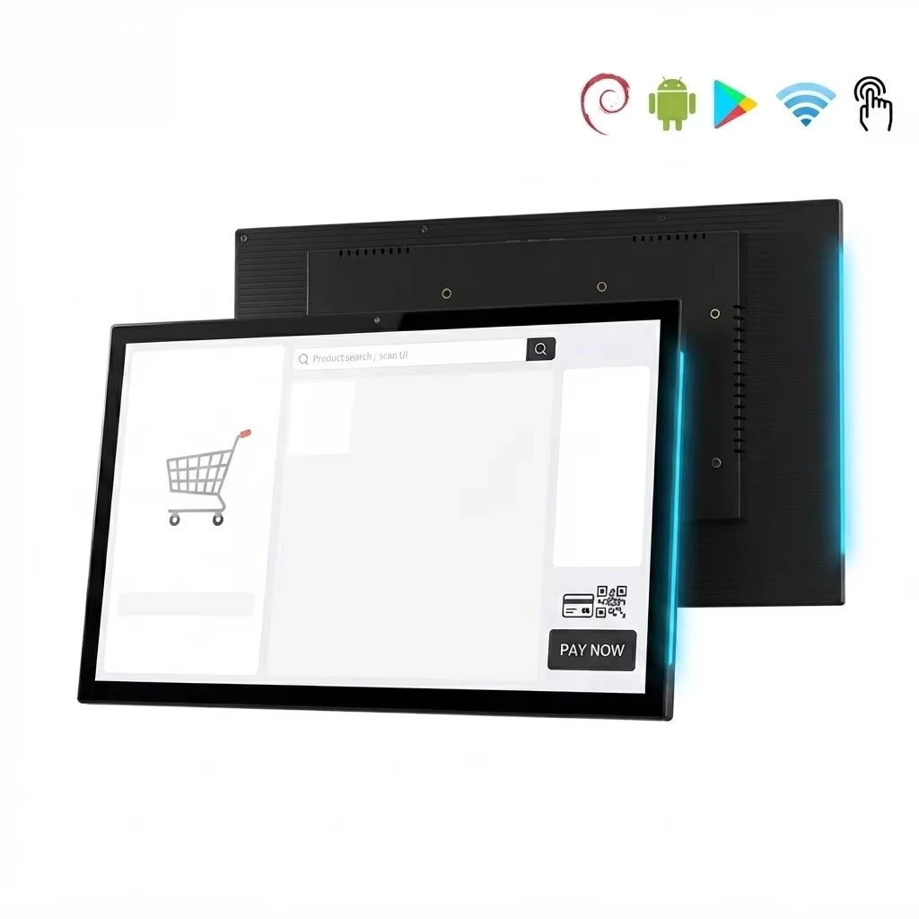 Standard-15.6 Inch Smart Touch Screen Wall Mounted AIO Display Android Industrial PC Unit