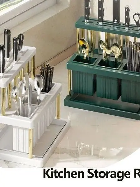 Suporte Multifuncional para Facas de Cozinha, Organizador de Utensílios, Solução Prática e Elegante para Armazenamento na Sua...