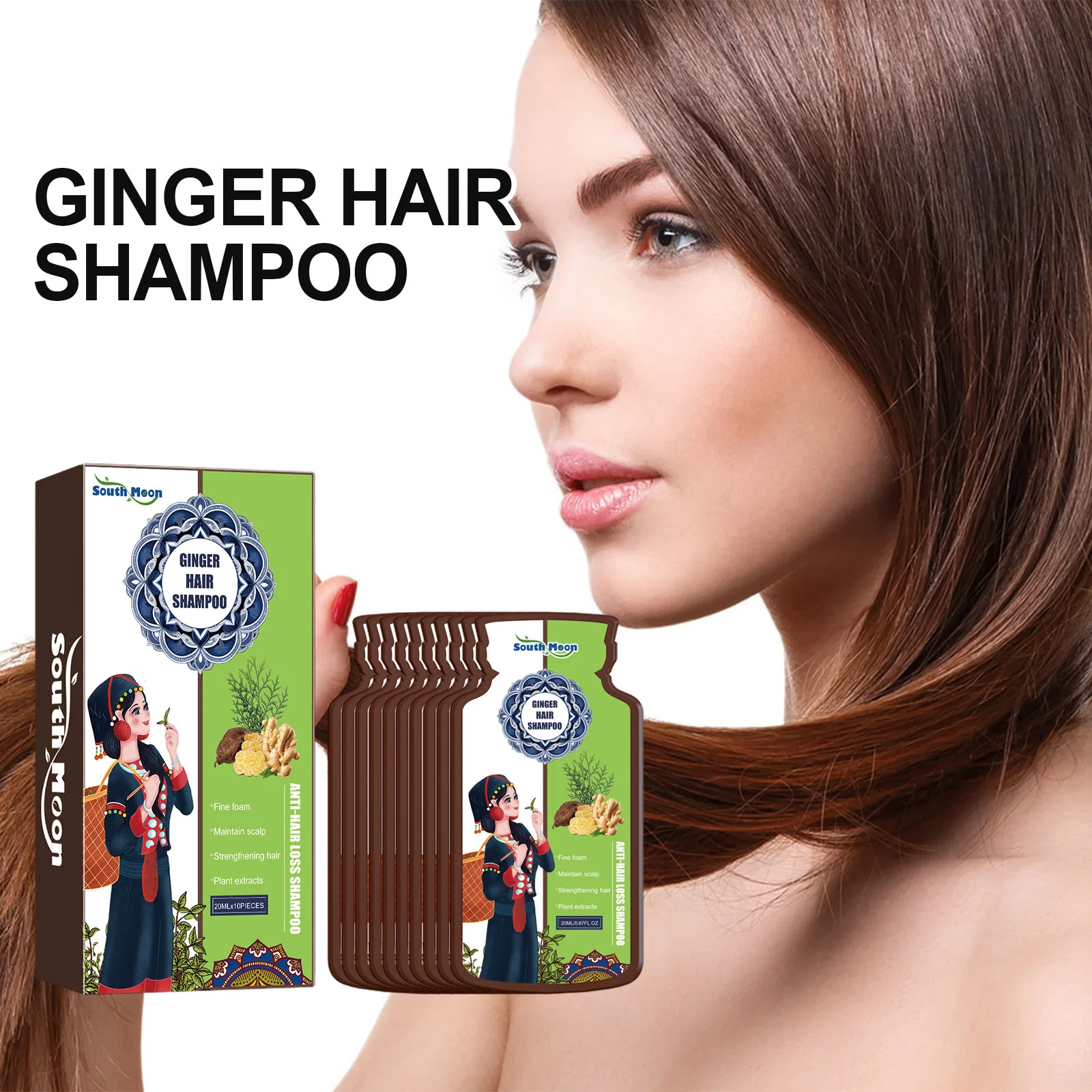 South Moon Scalp Refreshing Shampoo moisturizes and cleans hair delivers voluminous and smooth strands daily hair care shampoo