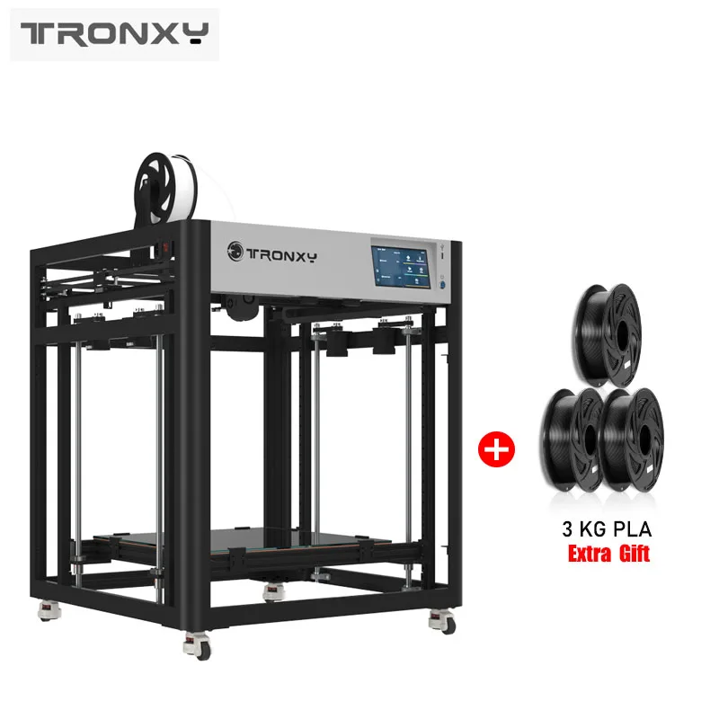 TRONXY VEHO 600 PRO-V3 طابعة ثلاثية الأبعاد شاشة 7 بوصة 600*600*600 مللي متر حجم الطباعة مع البرامج الثابتة كليبر مجموعات طابعة ثلاثية الأبعاد RU مستودع الولايات المتحدة