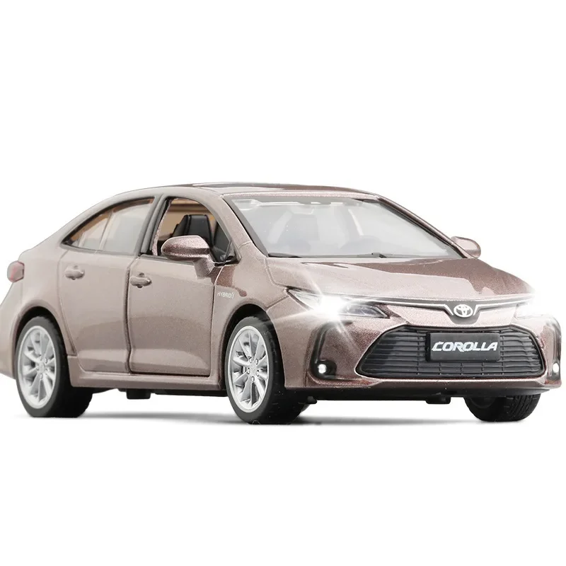 1:33 TOYOTA Corolla Hybrid Alloy Car Die Cast Toy Car Model Sound and Light Children\'s Toy Collectibles Birthday gift