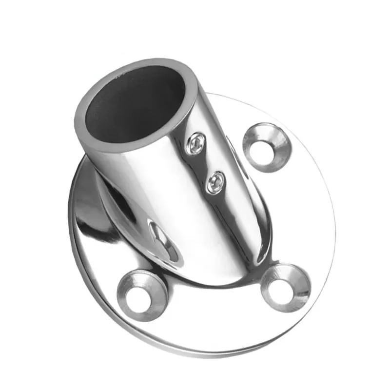 1 Pc Stainless Steel Pipe Round Base Railing Round Bottom Socket 1\