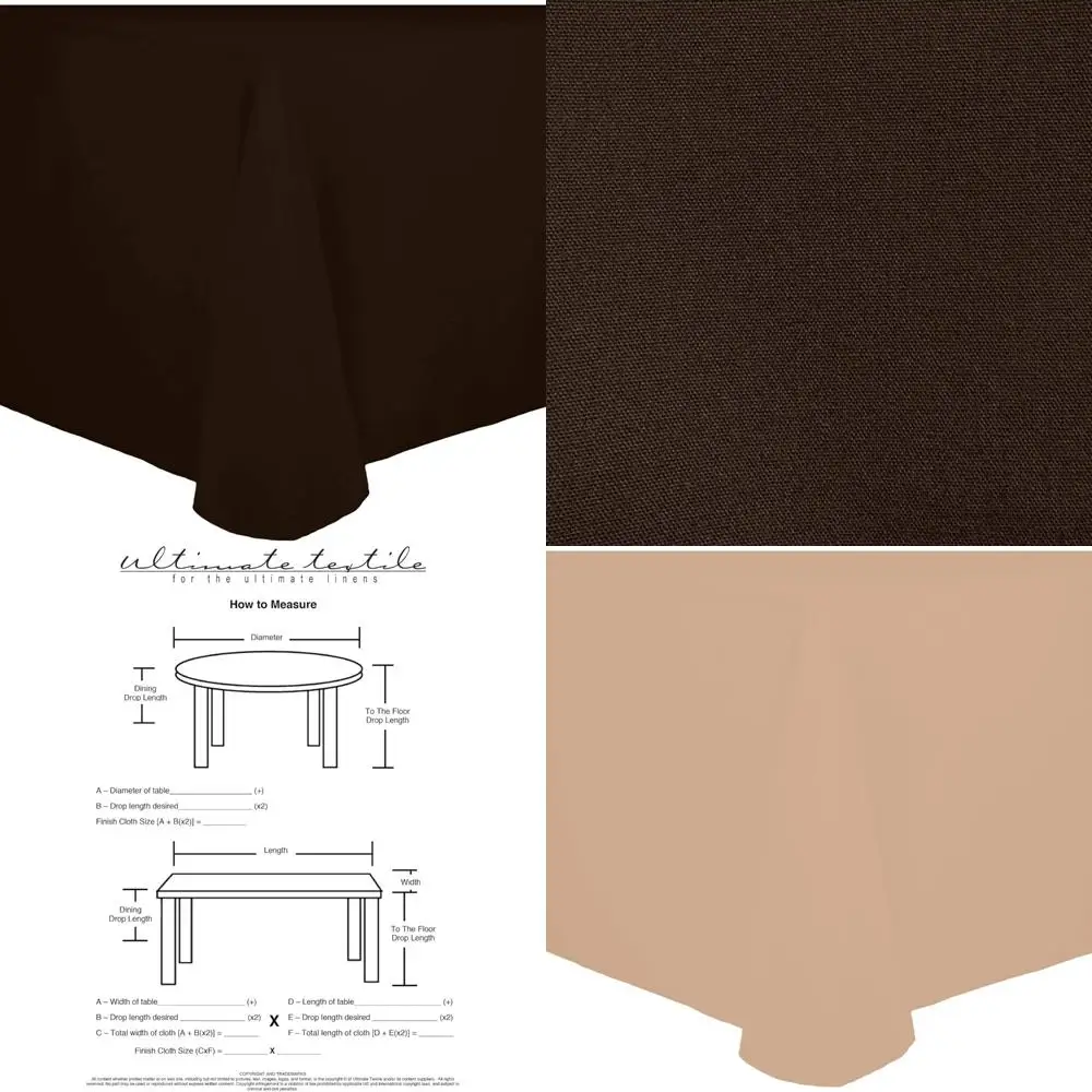 

Устойчивая к пятнам и морщинам овальная скатерть из хлопка 60x84 дюймов для обеденных столов, прянистого полиэстера, машинная стирка