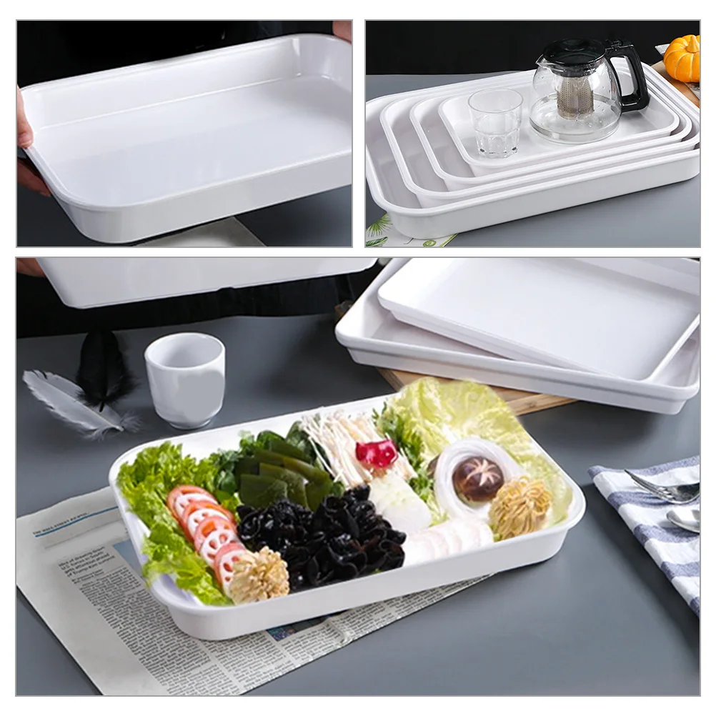 

Elegant Serving Platter Melamine Decorative Home Decor Coffee Table Tray Storage Tray For Dining Room Hotel Use